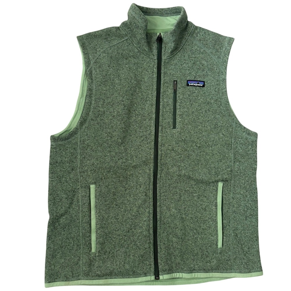 EUC Patagonia Better Sweater Vest Men's Size Small Matcha Green Outdoor Gorpcore